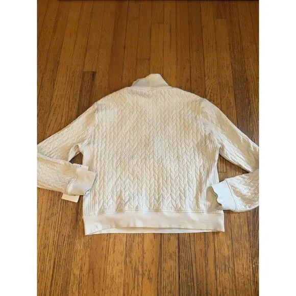 NWT Lululemon Scuba Half-Zip Engineered Warmth Cable-Knit Half Zip Size 6 - Picture 5 of 9